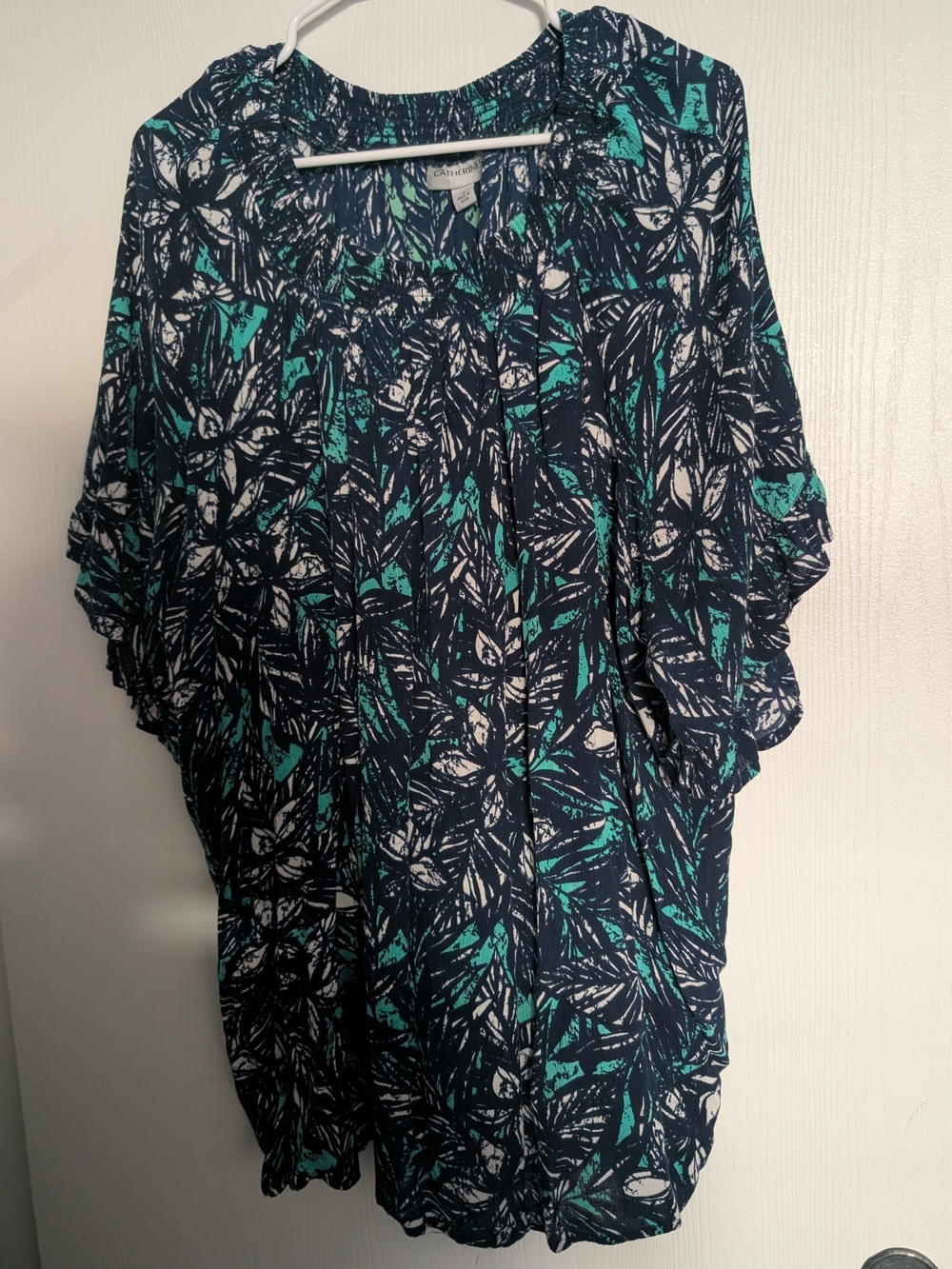 BloomChic Navy and Teal Floral Tunic